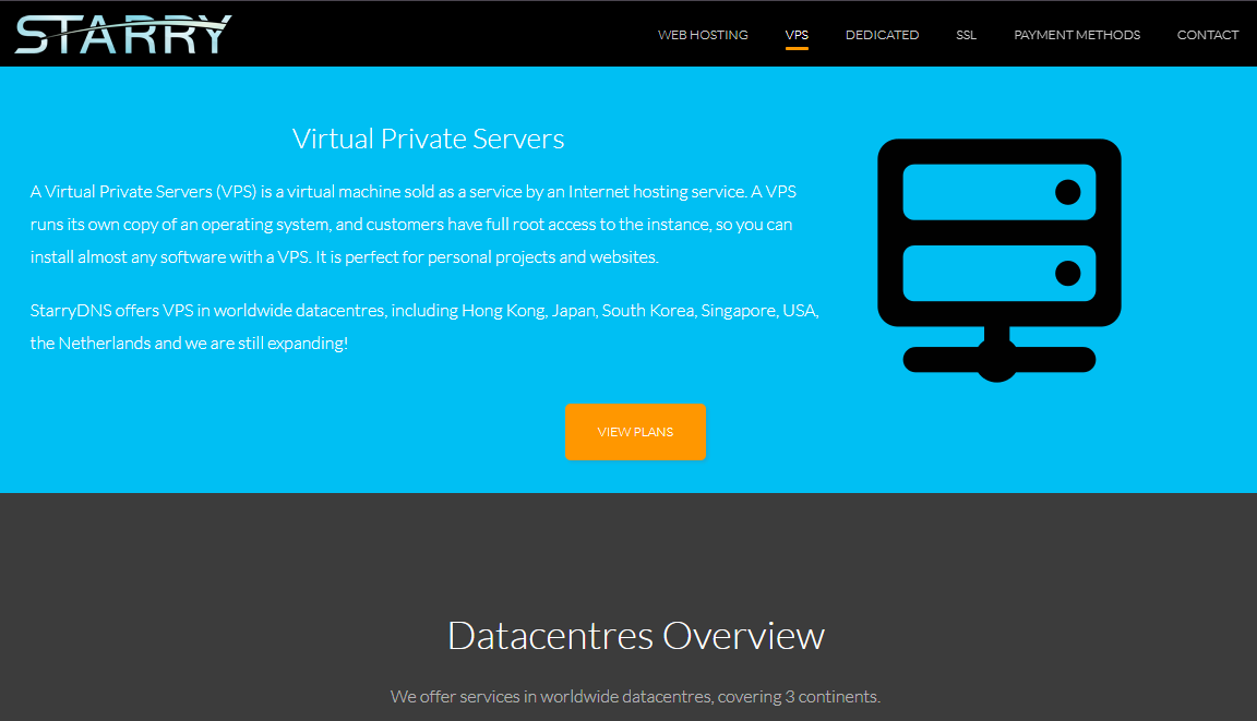 StarryDNS giảm giá 30% VPS từ $7/tháng
