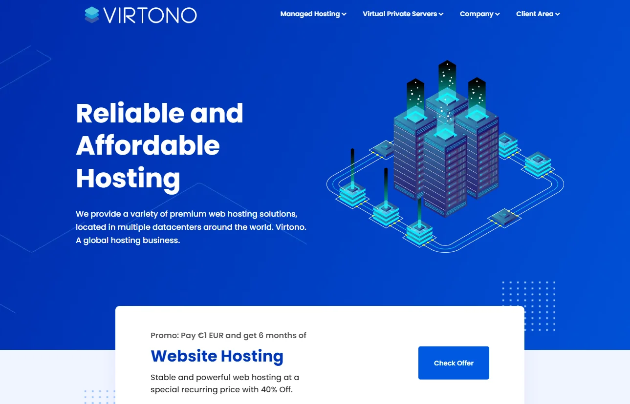 [Flash Sale] Virtono – Giảm giá 40% cho tất cả VPS!